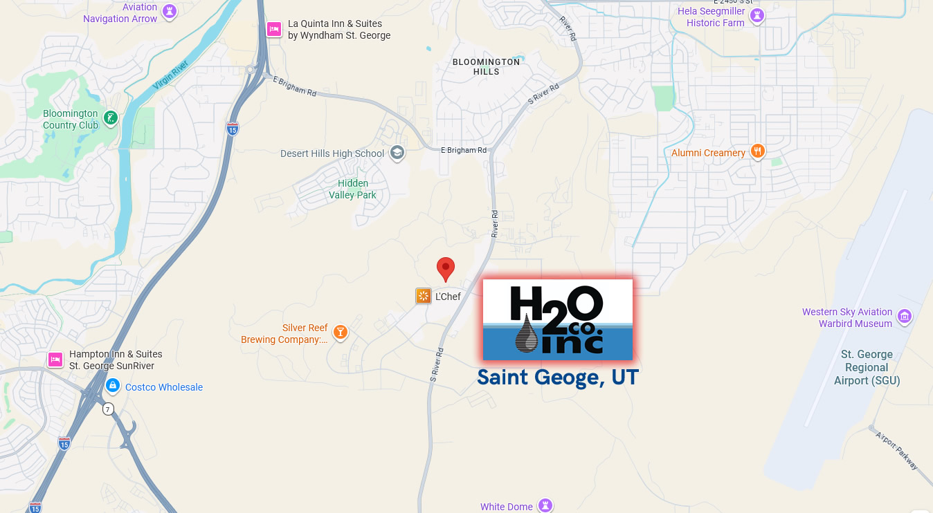H2O Co Map St. George UT